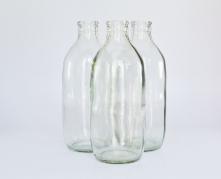 Glass bottle  The materials can be recycled again  の写真素材