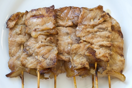 Traditional Thai roasted pork  の写真素材