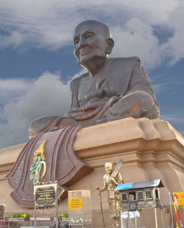 A big Buddha, Luang Phor Tuad Buddha in Wat Huai Mongkhon temple Hua Hin , Thailand の写真素材