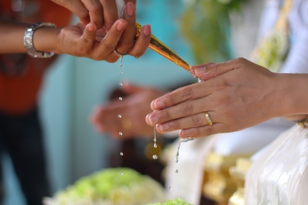 Thailand traditional marriage  の写真素材