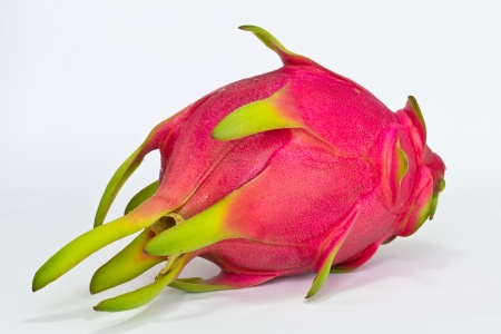 Dragon fruit isolated on white background の写真素材