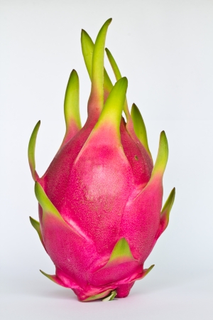 Dragon fruit isolated on white background の写真素材