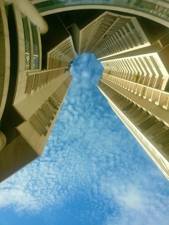 Building and skyの素材