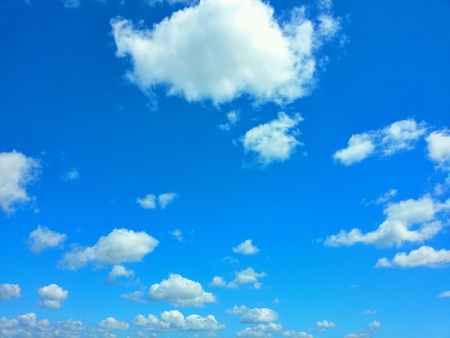 Clouds in the blue sky