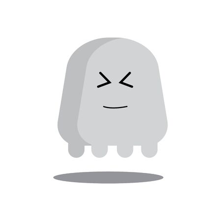 Illustration of cute ghost characters, you can use as emoticons, icons, gifts, and use as you like,  please check the website.のイラスト素材