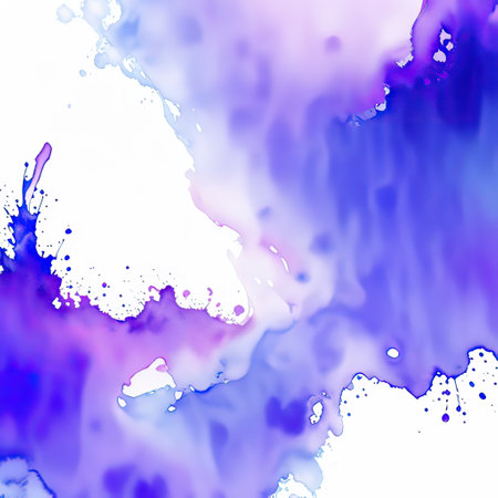 Abstract watercolor background. Blue, purple, pink colors. Vector illustration.の素材