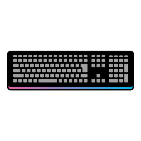 It is an illustration of the gaming keyboard.のイラスト素材