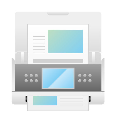 It is an illustration of a scanner.