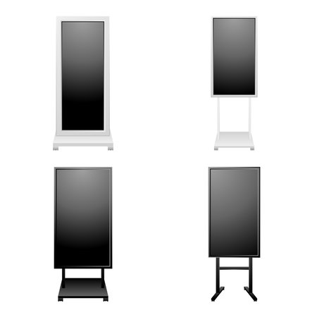 It is an illustration of various home appliances _ digital signage.のイラスト素材