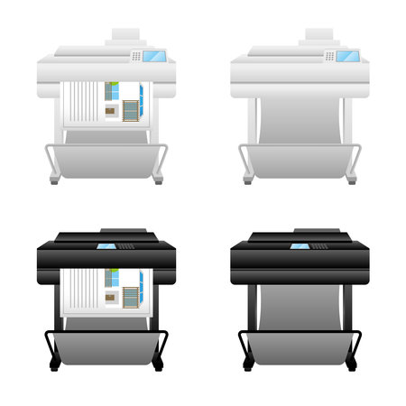 This is an illustration of the same home appliances set_Protter.のイラスト素材