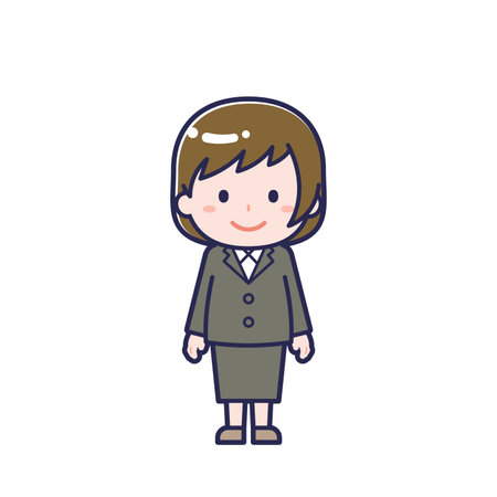 This is an illustration of a woman's "suit".のイラスト素材