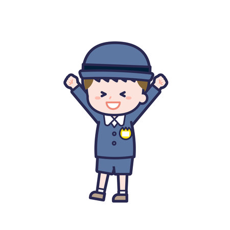 This is an illustration of a man's "child".のイラスト素材