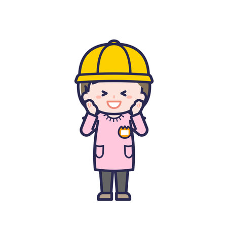 This is an illustration of a girl.のイラスト素材