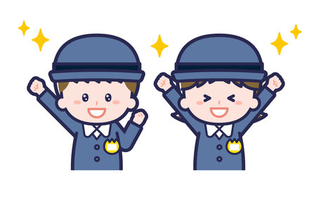 This is an illustration of the "child" man and woman.のイラスト素材