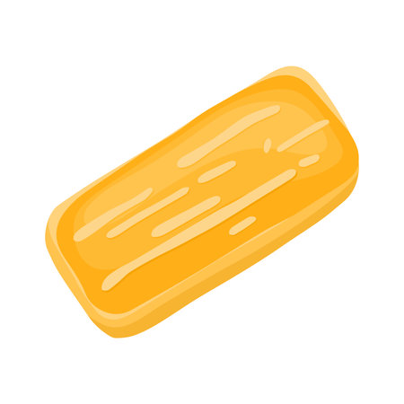 Kastengel is Traditional Indonesian Cheese Cookies Biscuit for Eid Al Fitr Flat Doodle Icon Logo. Cartoon vector illustration isolated on white backgroundのイラスト素材