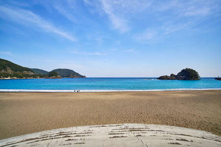 Ohama Beach in Minami Town,Tokushima Prefectureの写真素材