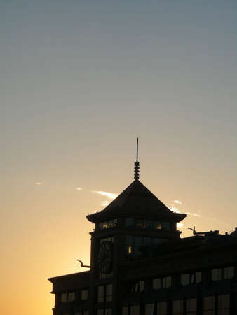 evening in the cityの写真素材