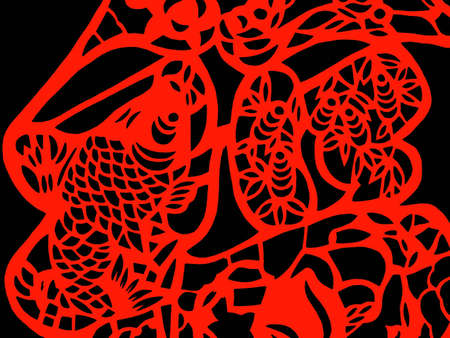 Traditional paper cut