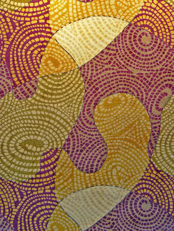Detail of a ornate tapestry photo                               