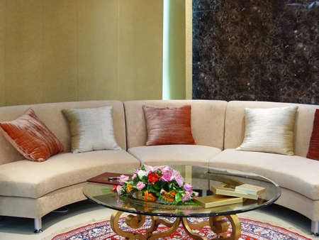 Luxury modern living room with nice sofa                               の写真素材