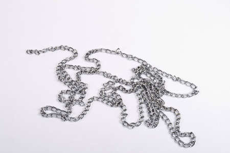 chain links on the white background