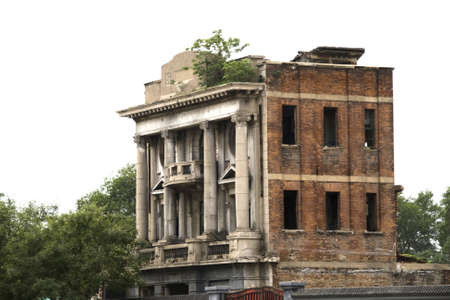 An old abandoned building in beijingの写真素材