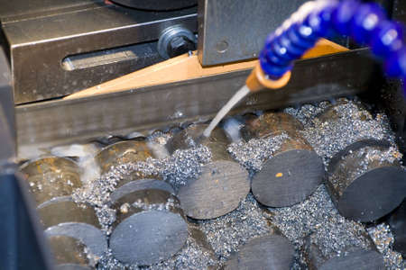 hacksaw machine tools in the work