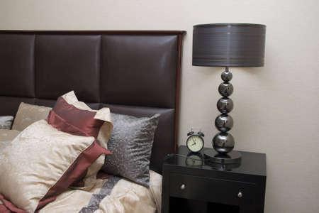 luxury interior of posh modern bedroomの写真素材