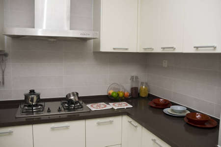 modern large kitchen of home 