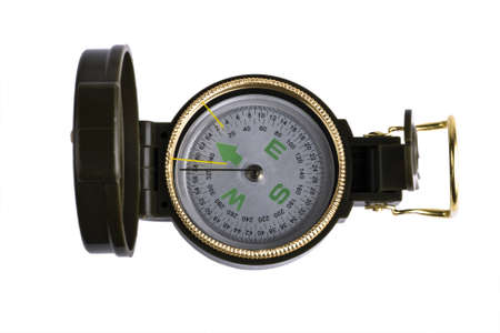 Compass on a white background