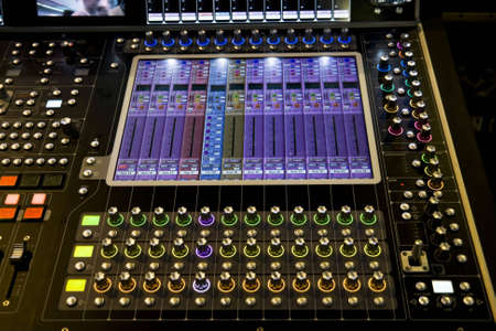 professional audio mixer desk at he Concert