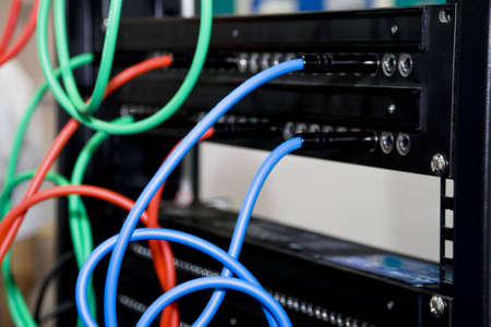 Inputs and jacks of small studio mixer