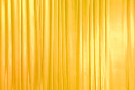 a golden swag theatre curtainの写真素材