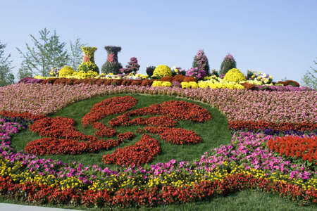 Flowers decorate of Beijing chinaの写真素材