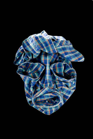 Clothing Creative human skull bones on the black backgroundの写真素材