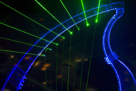 Colourful Disco with special effects and fantastic laser showの写真素材