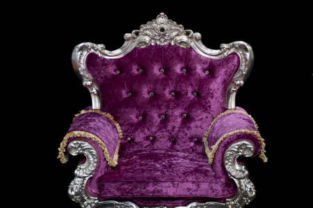 Luxury sofa In black background の写真素材