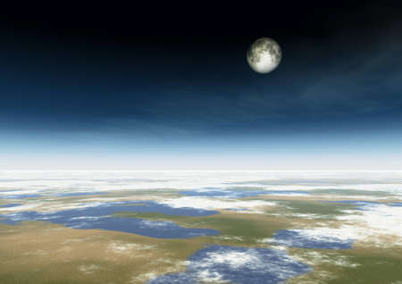 Earth planetの写真素材