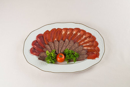 Menu for restaurant and cafe, isolated dish on the white backgroundの写真素材