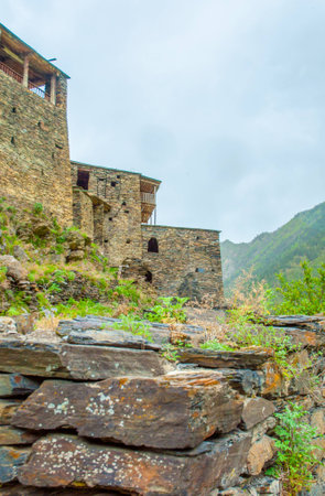 View of the old christian georgian churchの写真素材