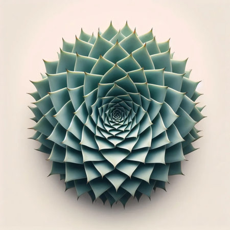 A spiral aloe succulent, Ai generated imageの写真素材