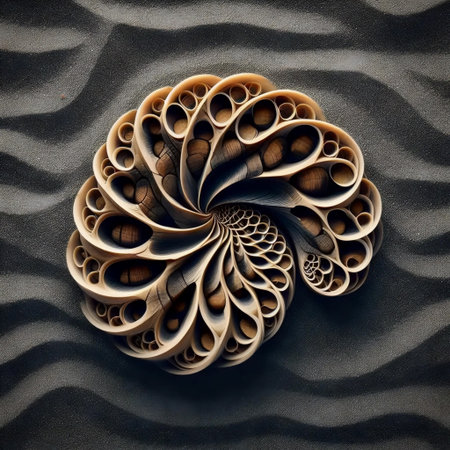The Fibonacci in elephant tusk, Ai generated image