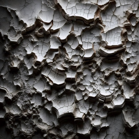 A cracked plaster wall, Ai generated image