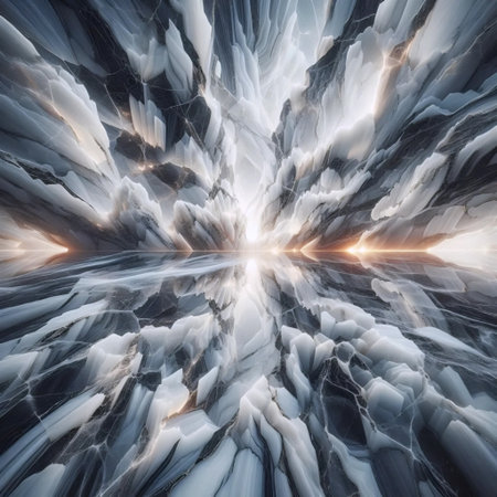 A polished marble veins, Ai generated imageの写真素材