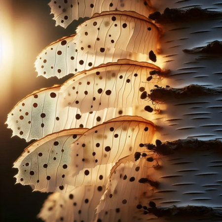 A birch bark close-up, Ai generated image