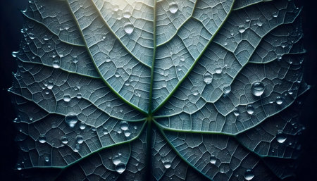 A maple leaf veins, Ai generated image