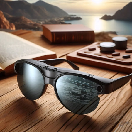 Futuristic sunglasses, Ai generated image