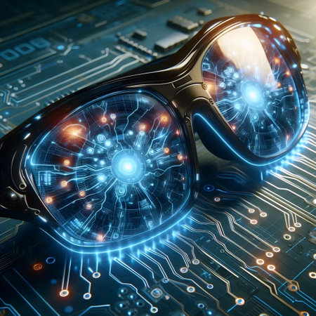 Futuristic sunglasses, Ai generated image