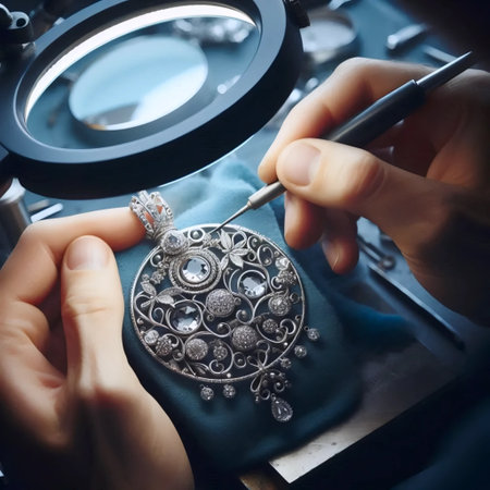 Jewelry Making Artisan, Ai generated image