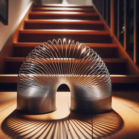 A retro Slinky toy, Ai generated imageの写真素材